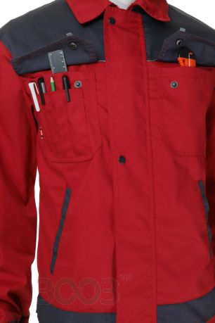 Костюм 3003 САФАРІ (куртка + н/к) червоний-т.сірий (Ц01024)