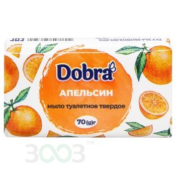 Мило туалетне тверде ТМ "Dobra", "Апельсин" 70г (58006)