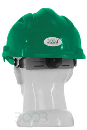 Каска 3003 OLSON вентильована з храповиком, HDPE, зелена (29009)