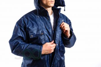Куртка SYBERIA G REIS с капюшоном темно-синя (04005)