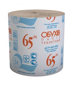 Туалетний папір Обухів 65 м (54071)