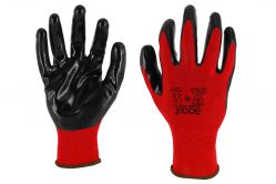 Перчатки 3003 RED трикотажные с нитриловым обливом 1/2 (24010)