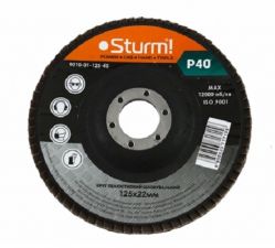 Коло зачистне пелюсткове Sturm 125x22 №40 9010-01-125-40