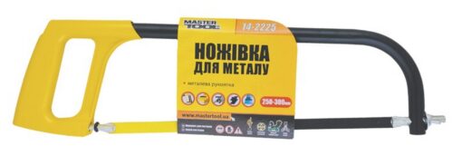Ножівка по металу MASTERTOOL 250-300 мм із металевою ручкою flex полотно 12.5 мм 24TPI 14-2225 - Зображення 2