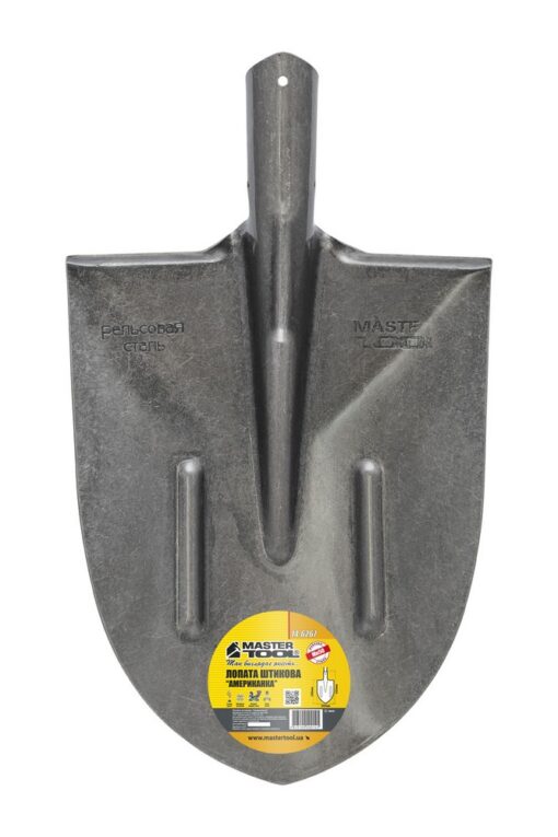 Лопата штыковая MASTERTOOL "Американка" 240х290х425 мм лаковое покрытие 14-6267