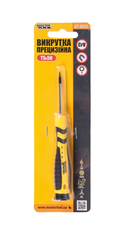 Викрутка прецизійна MASTERTOOL TORX T5х50 мм 43-0055 - Зображення 2