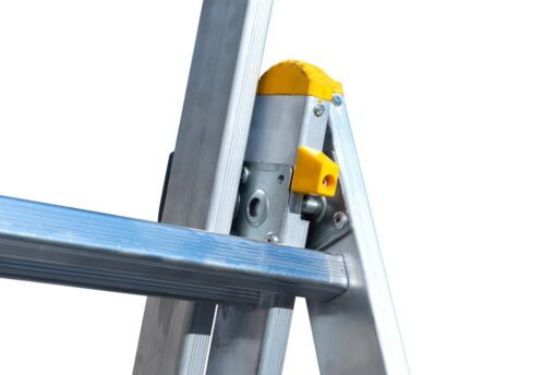Драбина алюмінієва MASTERTOOL 3-х секційна 3х9 ступенів h=6200 мм max 150 кг 79-1309 - Зображення 7