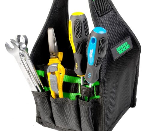Сумка для інструментів відкрита MASTERTOOL 160х170х310 мм 8 кишень посилене дно 1680 DEN 79-1930 - Зображення 8