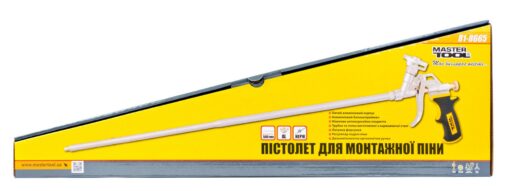 Пистолет для монтажной пены MASTERTOOL 500 мм металлический балоноприемник 81-8665 — изображение 3