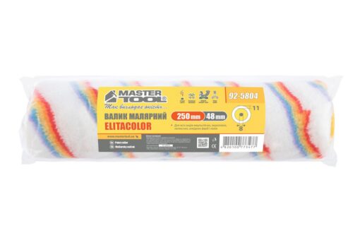Валик малярський MASTERTOOL Elitacolor 48/250/11 мм Ø 8 мм 92-5804 - Зображення 3