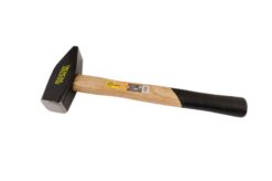 Молоток слесарный MASTERTOOL 2000 г HRC 56 рукоятка из дерева с полимерной защитой 360 мм 02-0220