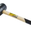 Киянка резиновая MASTERTOOL 75 мм 680 г ручка из дерева черная 02-0303