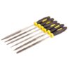 Надфили с двухкомонентной ручкой MASTERTOOL 140 мм набор 6 шт 06-0010