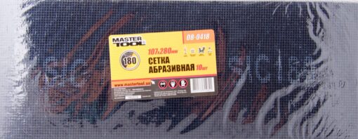 Сетка абразивная MASTERTOOL зерно 180 107х280 мм 10 шт 08-0418