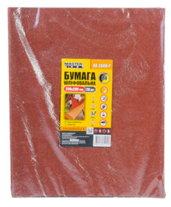 Бумага шлифовальная водостойкая MASTERTOOL Р80 230х280 мм 20 шт 08-2608-Р
