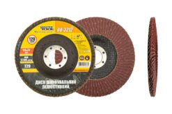 Диск шліфувальний пелюстковий конусний MASTERTOOL Т29 зерно 120 125х22 мм 08-3212