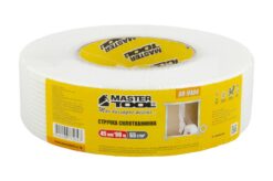 Лента стеклотканевая самоклеящаяся MASTERTOOL 45 мм 90 м 8х8 55 г/м² 08-9404