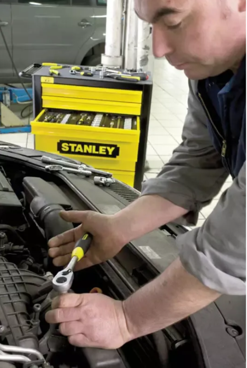 Тріщатка STANLEY : квадрат 1/2", 72 Зубці. крок 5°, швидковстановна. - Зображення 4