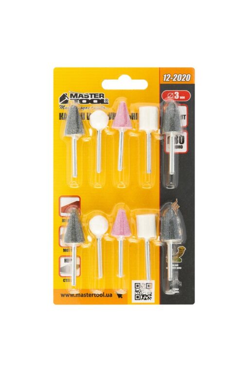 Камни шлифовальные MASTERTOOL 3 мм набор 10 шт 12-2020 — изображение 3