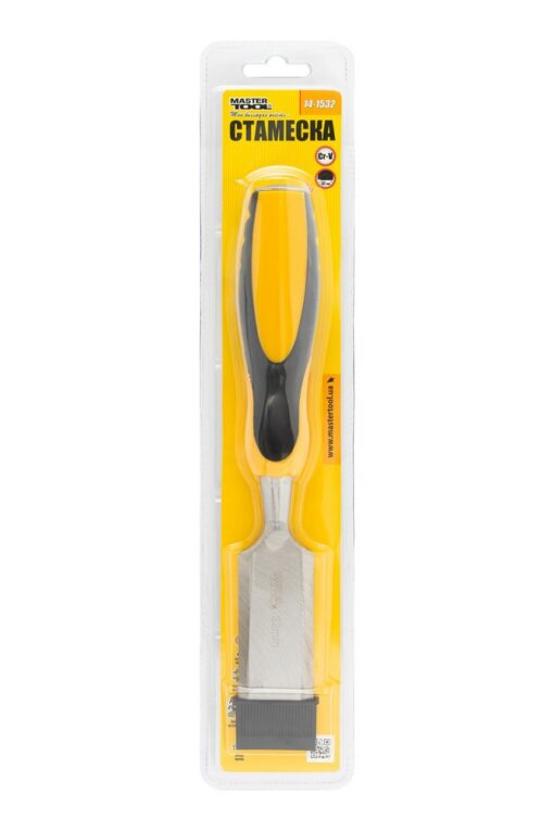 Стамеска ударная MASTERTOOL CrV 32 мм с двухкомпонентной ручкой 14-1532 — изображение 6