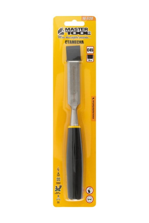 Стамеска MASTERTOOL 20 мм с пластиковой ручкой 14-1720 — изображение 6