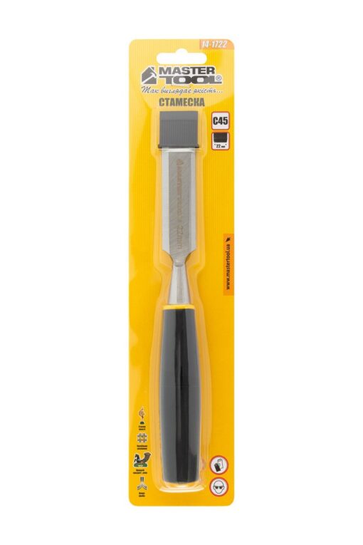 Стамеска MASTERTOOL 22 мм с пластиковой ручкой 14-1722 — изображение 6