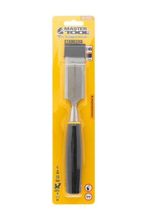 Стамеска MASTERTOOL 32 мм с пластиковой ручкой 14-1732 — изображение 6