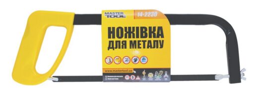 Ножовка по металлу MASTERTOOL 300 мм с пластиковой ручкой полотно 12.5 мм 24TPI 14-2230 — изображение 2