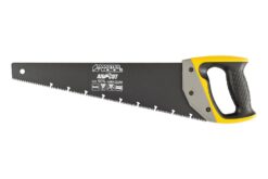 Ножовка столярная MASTERTOOL BLACK ALLIGATOR 400 мм 9TPI MAX CUT закаленный зуб 3-D заточка тефлоновое покрытие 14-2440