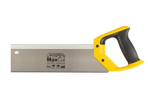 Ножовка пасовочная MASTERTOOL 12TPI MAX CUT 300 мм закаленный зуб 3-D заточка полированная 14-2703