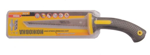 Ножовка для гипсокартонных плит MASTERTOOL 180 мм 9TPI закаленный зуб 2-D заточка 14-2716 — изображение 2