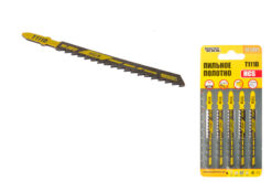 Полотно пильное для лобзика MASTERTOOL T111D 5 шт дерево/пластик быстрый прямой рез 6TPI/100 мм basic 14-2817