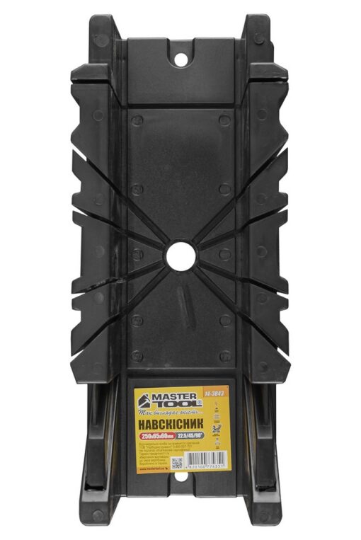 Стусло столярное пластиковое MASTERTOOL 250х65х60 мм 22,5/45/90° 14-3843 — изображение 2
