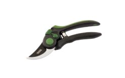 Секатор садовый MASTERTOOL 200 мм с ручками ABS-пластик с покрытием TPR лезвие тефлоновое SK5 регулятор раскрытия лезвий 14-6125