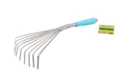 Грабли садовые веерные MASTERTOOL 9 зубов 400х135 мм с пластиковой ручкой 14-6184