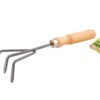 Культиватор садовый MASTERTOOL 250х90 мм с деревянной ручкой 14-6190