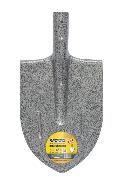 Лопата штыковая MASTERTOOL 210х290х405 мм молотковая покраска 14-6248