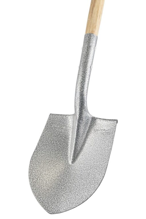 Лопата штыковая MASTERTOOL 205х280х1200 мм молотковая покраска с деревянной ручкой и держаком 14-6268 — изображение 3