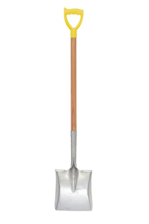 Лопата совковая MASTERTOOL 225х275х1200 мм молотковая покраска с деревянной ручкой и держаком 14-6269 — изображение 2