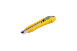 Нож строительный MASTERTOOL с отломным лезвием 18 мм ABS пластик металлическая направляющая кнопочный фиксатор 3 лезвия 17-0101