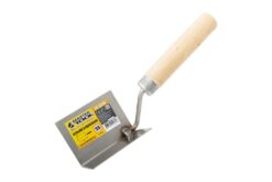 Кельма для внутренних углов MASTERTOOL 60х80 мм нержавеющая сталь деревянная ручка 19-4319