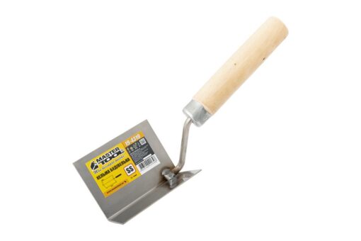 Кельма для внутренних углов MASTERTOOL 60х80 мм нержавеющая сталь деревянная ручка 19-4319