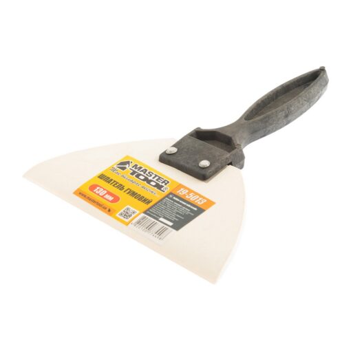 Шпатель резиновый MASTERTOOL 130 мм с ручкой 19-5013