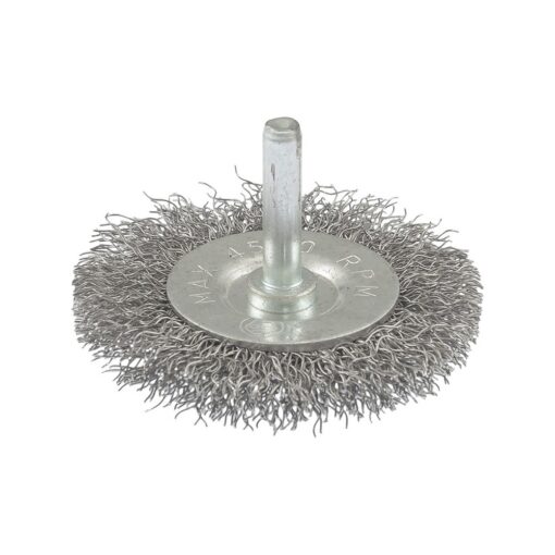 Щетка дисковая MASTERTOOL из рифленой проволоки 60 мм со стержнем 1/4" 19-9806 — изображение 2