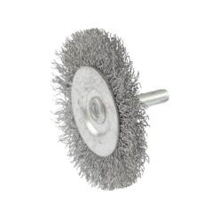 Щетка дисковая MASTERTOOL из рифленой проволоки 60 мм со стержнем 1/4" 19-9806