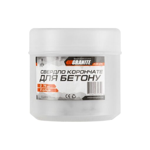 Сверло корончатое для бетона GRANITE 75 мм 9 зубцов 2-08-075 — изображение 2