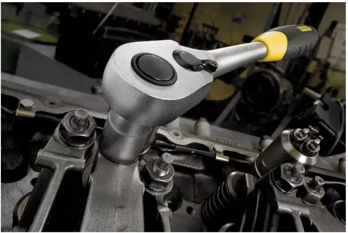 Тріщатка STANLEY : квадрат 1/2", 72 Зубці. крок 5°, швидковстановна. - Зображення 3