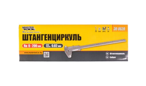 Штангенциркуль MASTERTOOL 0-200 мм точность 0.02 мм кейс 30-0620 — изображение 4