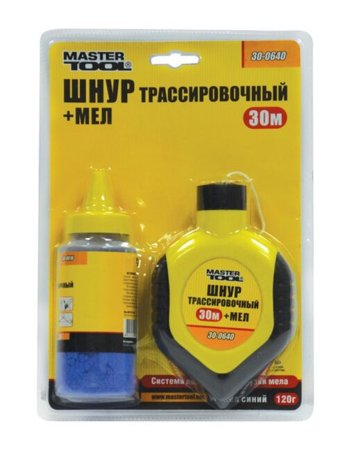 Набор трассировочный MASTERTOOL -шнур 30м/мел 30-0640 — изображение 2