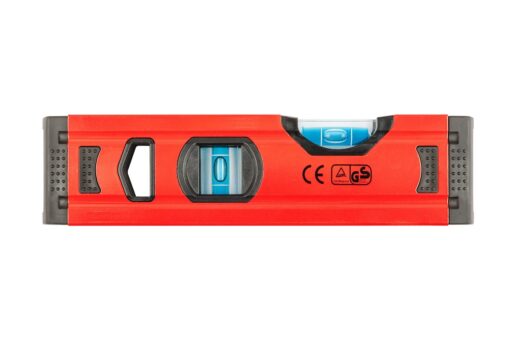 Уровень строительный MASTERTOOL ПРОФИ 20 см 2 капсулы 0,5 мм/м 0,03° фрезерованная поверхность/желоб для труб 37-0203 — изображение 3